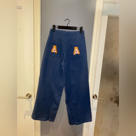 Care Bears Denim jeans with Cartoon Print Wide Leg Pants - Picture 7 of 9